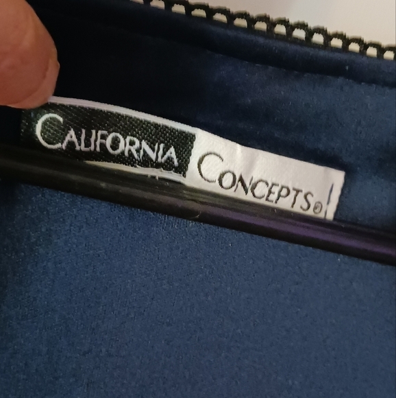 Vintage Midnight Blue/Black Lace/ Goth romance Dress Sz M/L - Picture 5 of 5